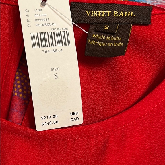 Red Ruffle Hem Mini Dress - Picture 5 of 5